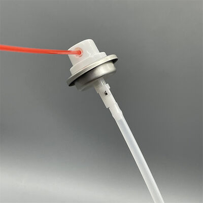 ซื้อ วาล์วสเปรย์ทุกทิศทางที่มีประสิทธิภาพสูงสําหรับอุตสาหกรรมบรรจุอะเอโรโซล ด้วยการสเปรย์ต่อเนื่อง 360 ° และการออกแบบกันรั่ว การผลิตออนไลน์