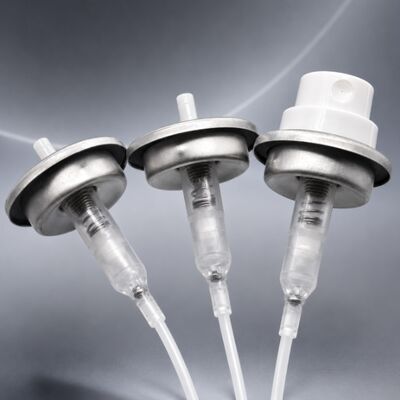 ซื้อ 0.15cc Output Tinplate Material Fine Mist Dispensing Aerosol Valve สําหรับบรรจุสเปรย์ที่ควบคุมได้ การผลิตออนไลน์