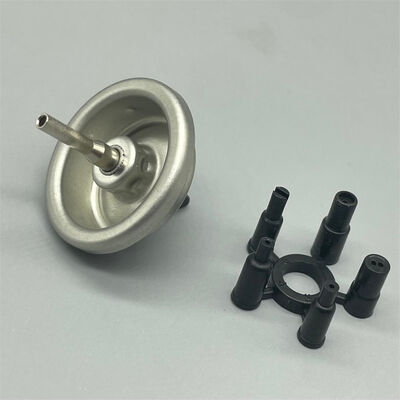 วาล์วเติมแก๊สสำหรับไฟแช็กขนาดเล็กหนึ่งนิ้วสำหรับใช้งานเชิงพาณิชย์ ครัวเรือน และส่วนบุคคล วาล์วมีคุณสมบัติในการซีลและทนต่อการกัดกร่อน